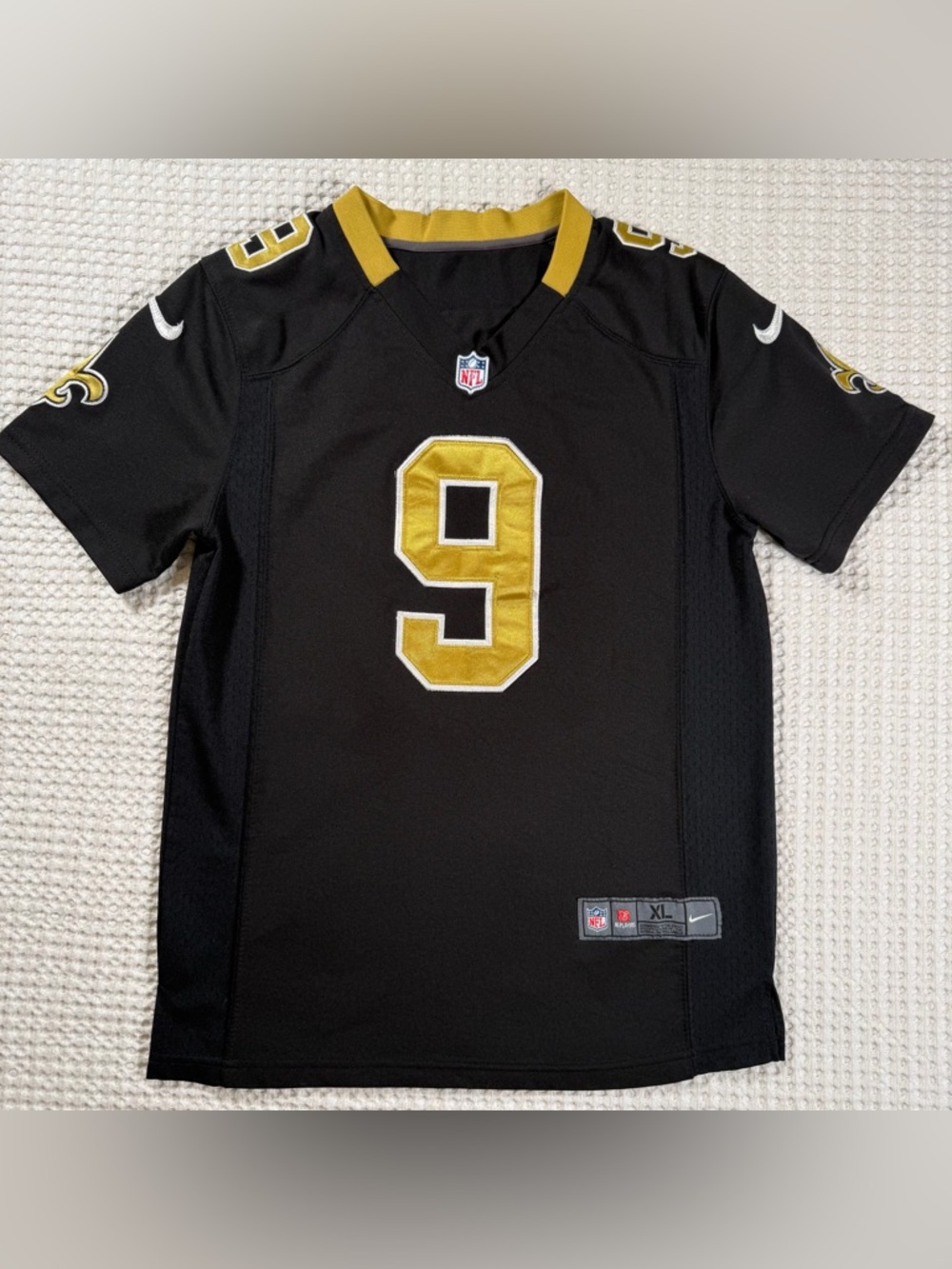 Nike New Orleans Saints Brees #9 Jersey Mens Size XL Black NFL On Field